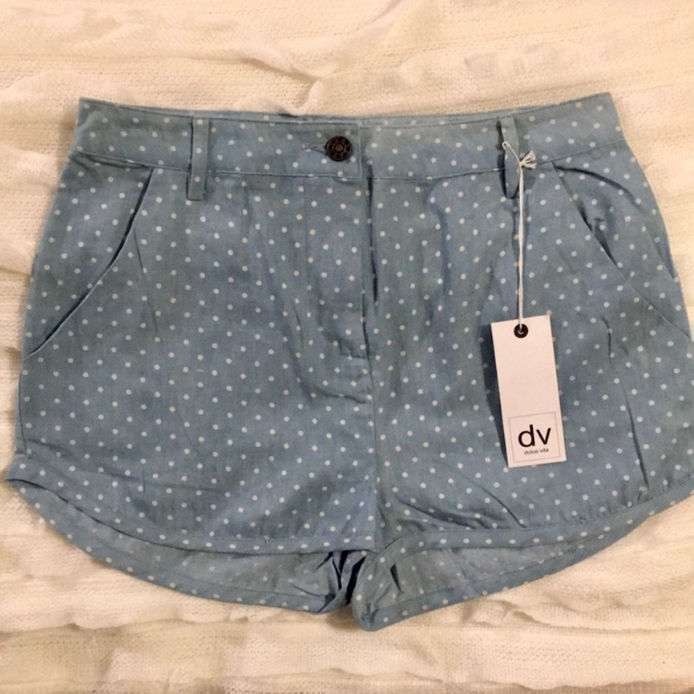 NWT Dolce Vita High Waisted Polka Dot Shorts